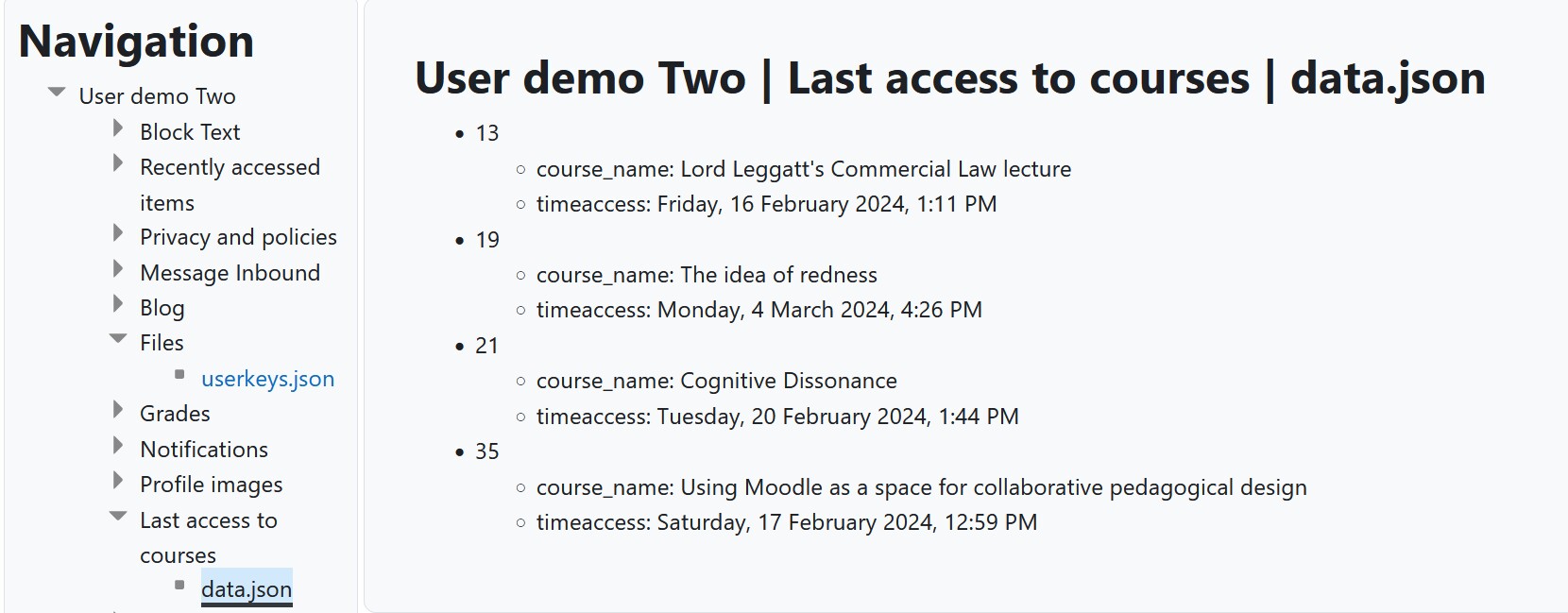 last access