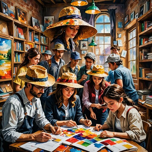 the AI’s idea of student hat designers